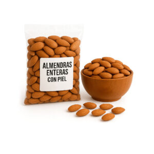 Almendras Enteras Con Piel (1 Kilo)