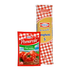 Fideo 5U. Spaguetti 5 Carozzi + Salsa